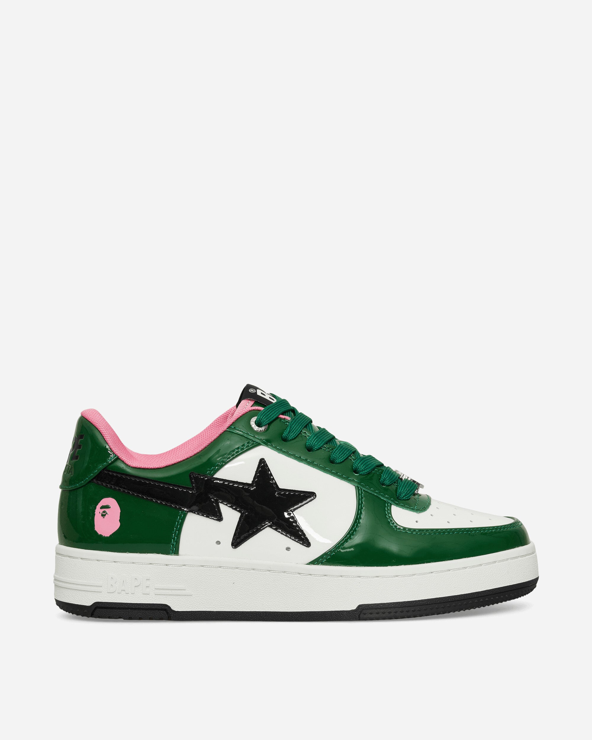 A Bathing Ape Bape Sta #1 M2 Green Sneakers Low 1K80191301 GREEN