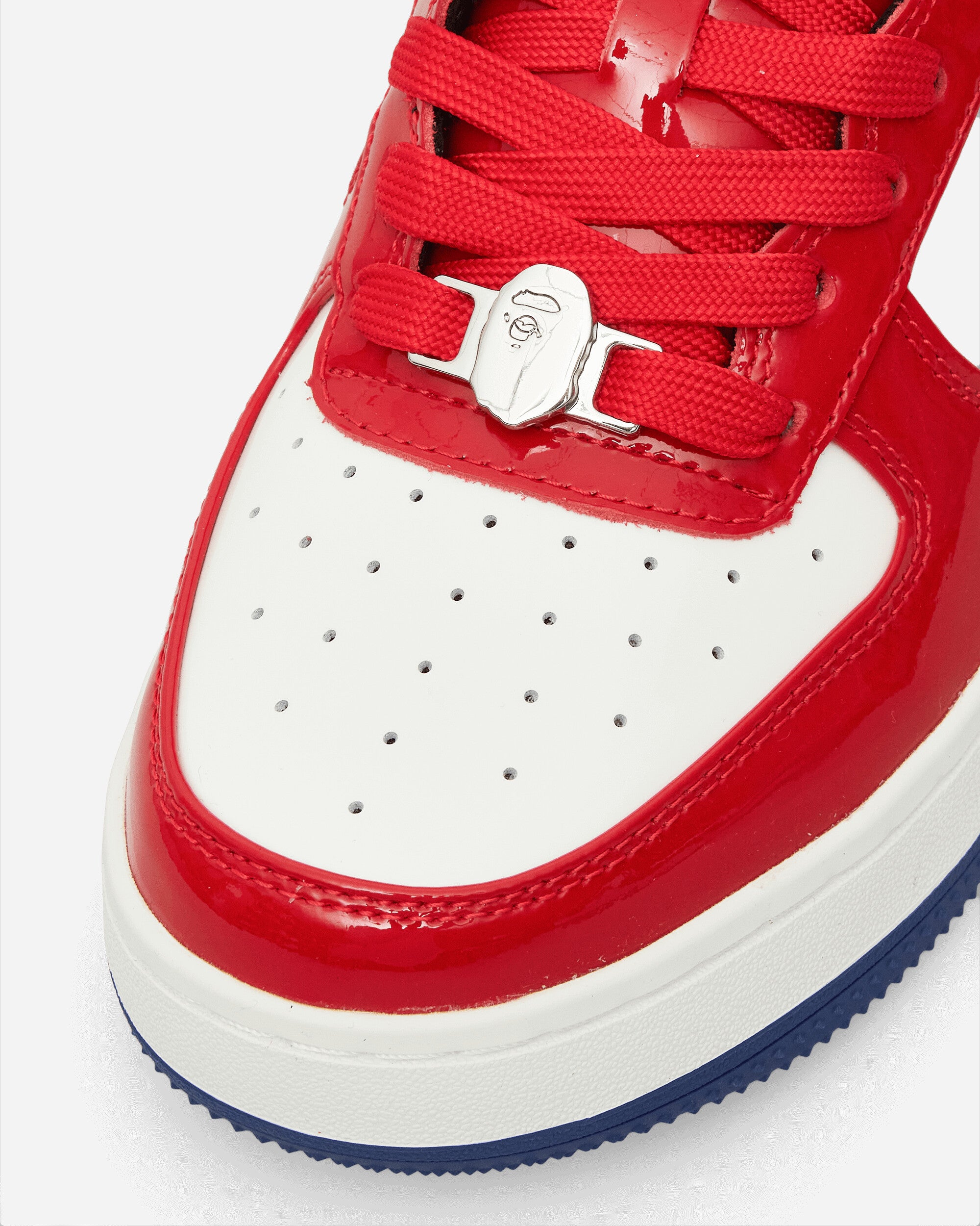 A Bathing Ape Bape Sta #1 M2 Red Sneakers Low 1K80191301 RED