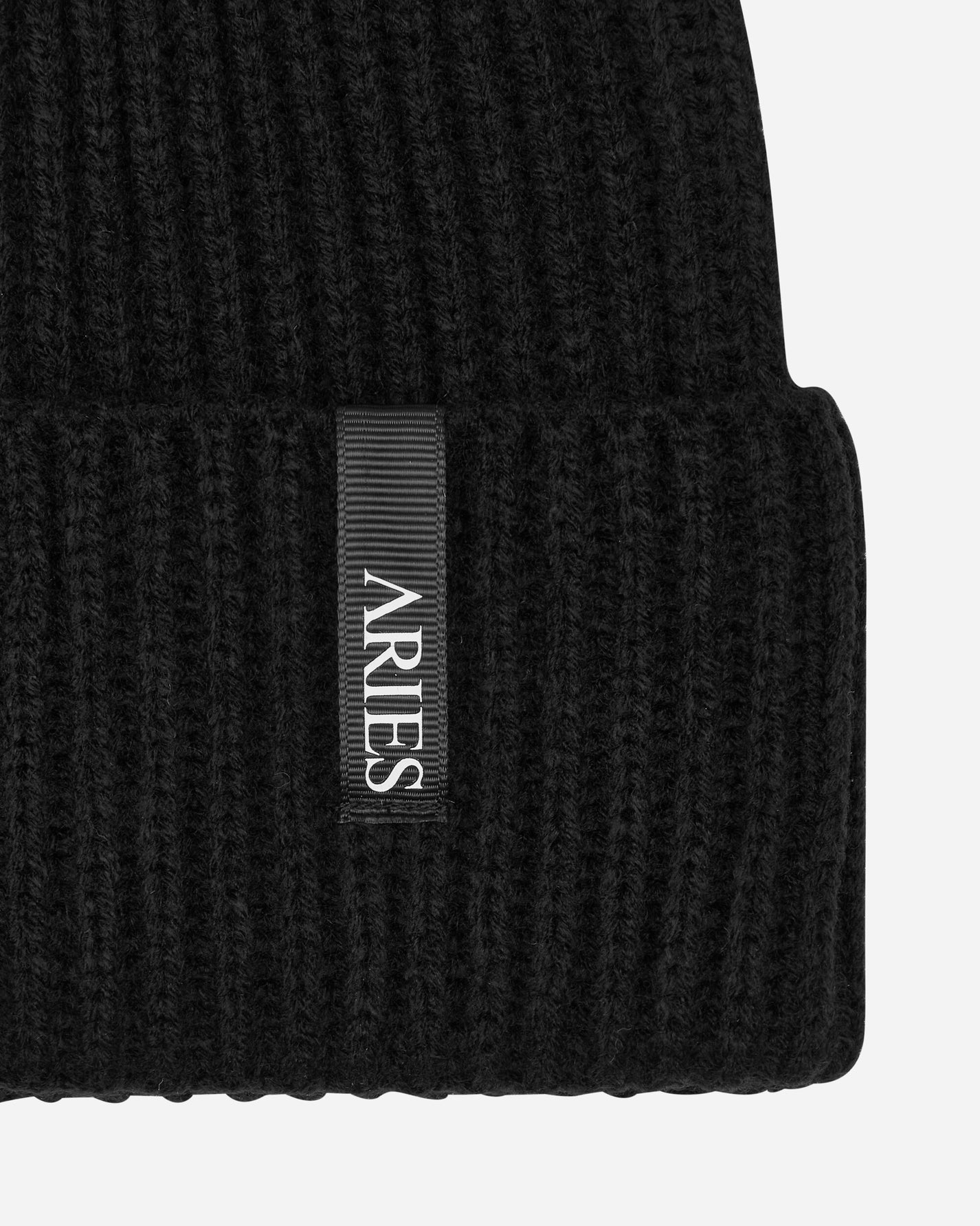 Aries Aries Rib Beanie Black Hats Beanies RUAR90010 BLK