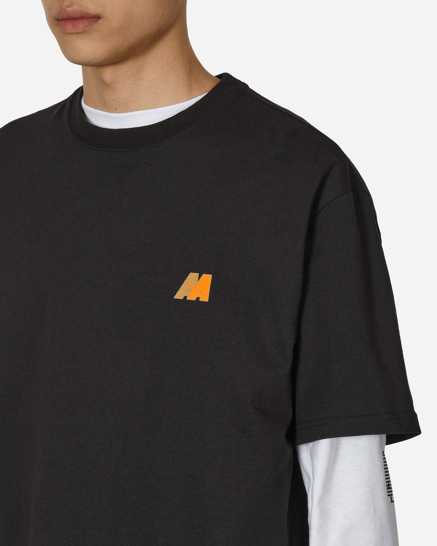 Automobili Amos Amos T-Shirt Black/Orange T-Shirts Shortsleeve C1AATS01 BLACKORANGE