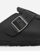 Birkenstock Boston Black Sandals and Slides Sandals and Mules 059463