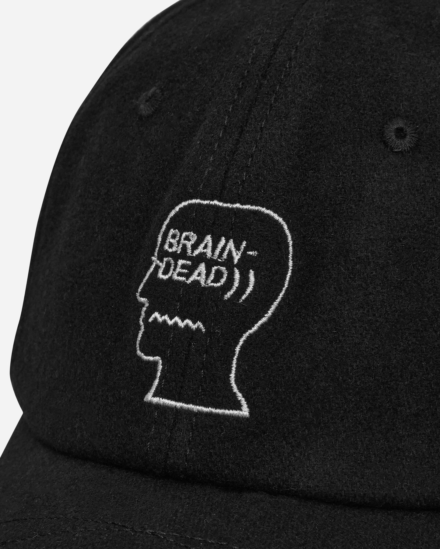 Brain Dead Batwing Logohead Hat Black Hats Caps H01003783BK BLACK