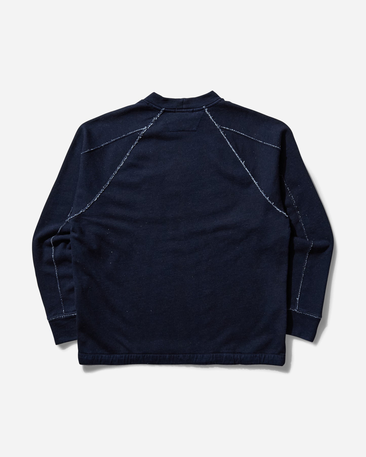 C.P. Company Indigo Fleece Logo Sweatshirt Denim-Normal Washed 40° Sweatshirts Fleece 18CMSS184A-110055W D08