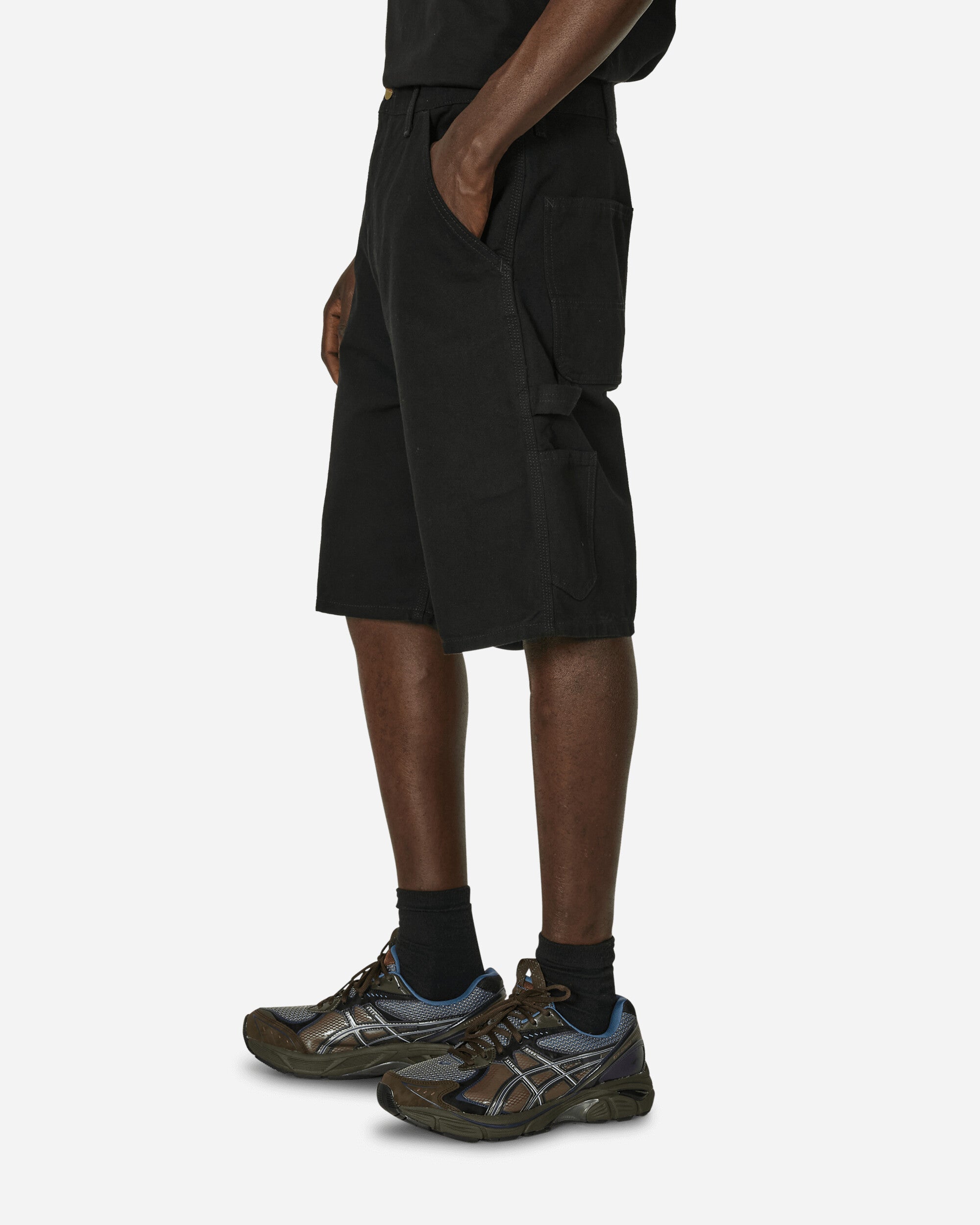 Carhartt WIP Single Knee Short Black Rinsed Shorts Short I027942 8902