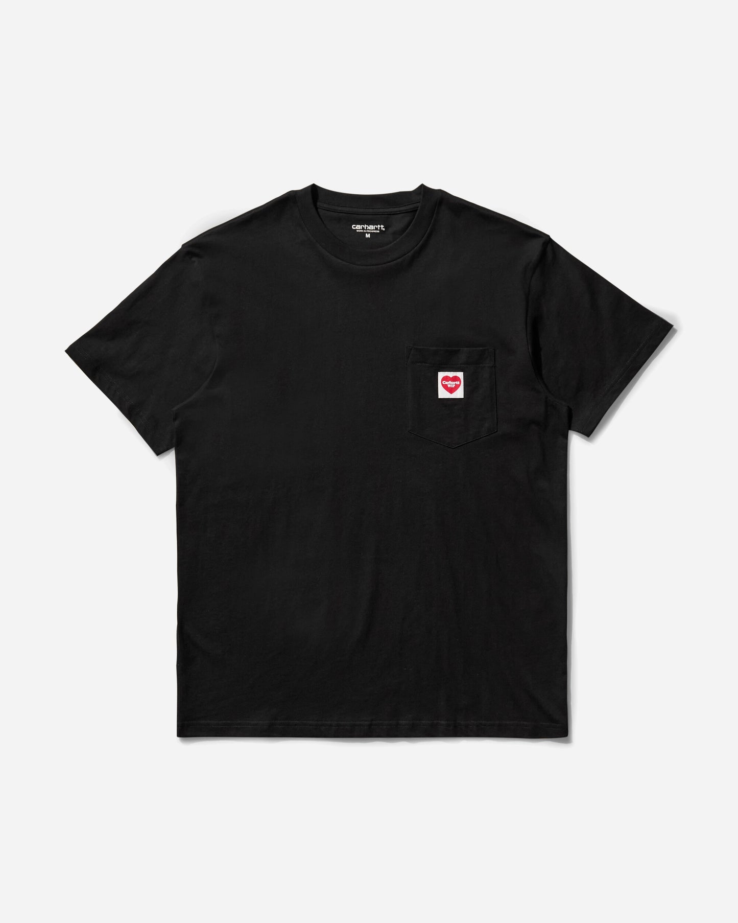 Carhartt WIP S/S Pocket Heart T-Shirt Black/Red T-Shirts Shortsleeve I032128 1V2XX