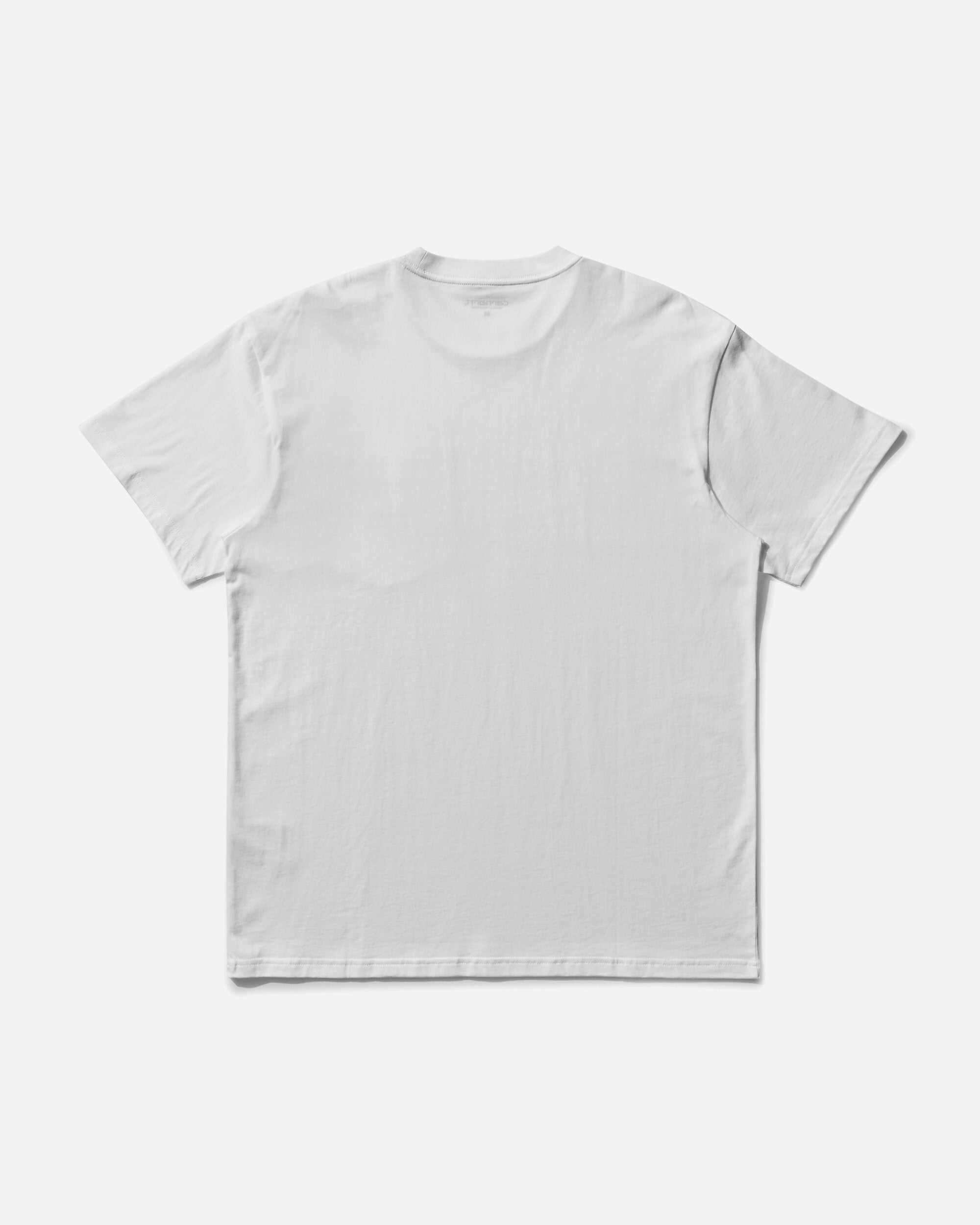 Carhartt WIP S/S Pocket Heart T-Shirt White/Red T-Shirts Shortsleeve I032128 1WZXX