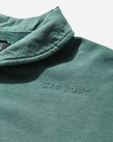 Cav Empt Overdye Collared Half Zip Green Sweatshirts Zip-Ups CES26CS08 001