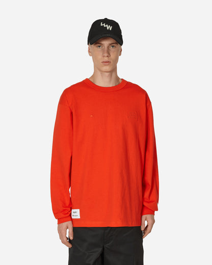 Champion Long Sleeve T-Shirt Orange T-Shirts Longsleeve C8-Z411 840