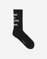 Comme Des Garçons Homme Logo Socks Black Underwear Socks HO-K501-051 001