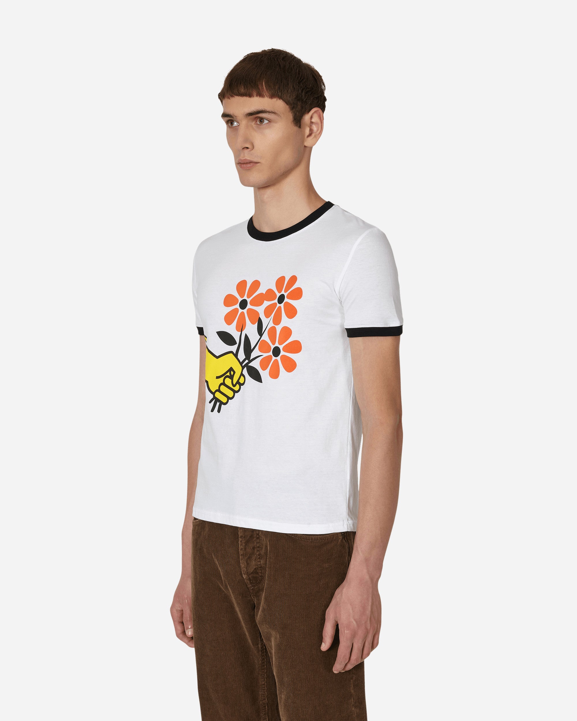 Cormio T-Shirt Mazzolino Fiori White T-Shirts Shortsleeve CORMAZZOLINOTEE WHITE