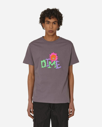 Dime Sunny T-Shirt Plum Gray T-Shirts Shortsleeve DIMEHO2324 PLU