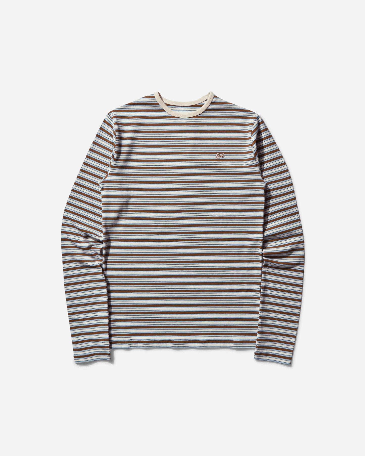 ERL Striped Long Sleeve T-Shirt Brown T-Shirts Longsleeve ERL10T010 2