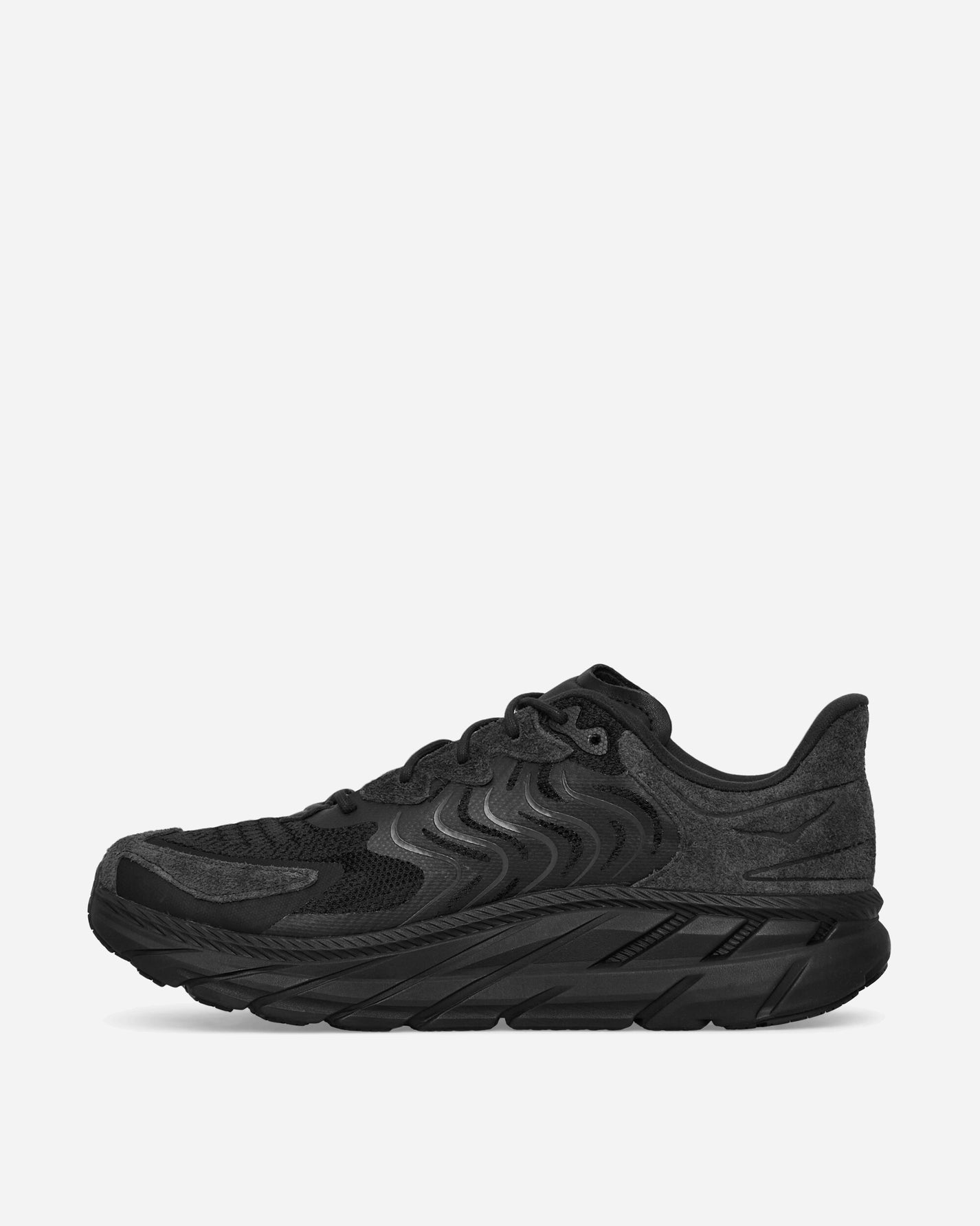 Hoka One One U Clifton Ls Black/Asphalt Sneakers Low 1141550-BASP