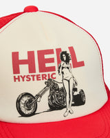 Hysteric Glamour Hell Hysteric Mesh Cap Red Hats Caps 02251QH03 50