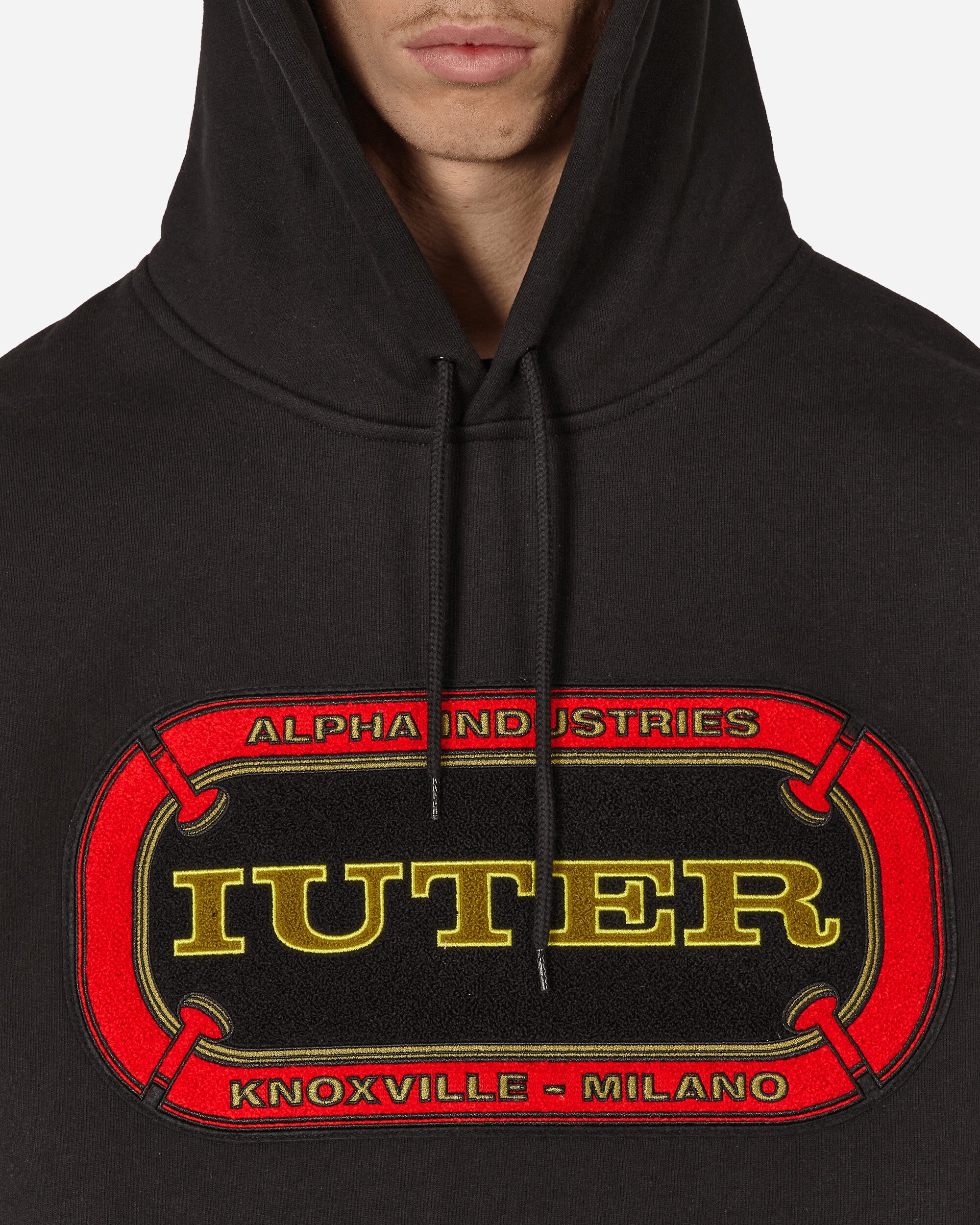 Iuter Mat Hoodie Black Sweatshirts Hoodies 23WISH55 BLACK