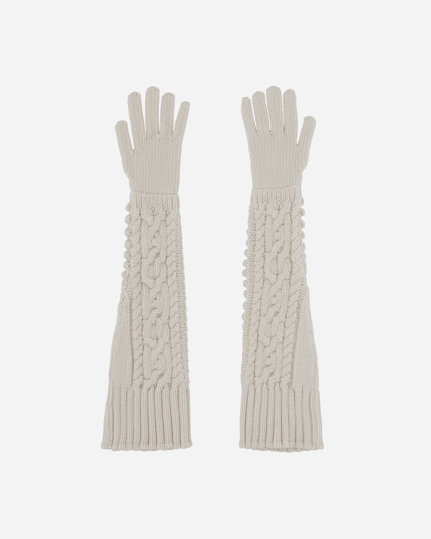 Jean Paul Gaultier Wmns Aran Gloves Cream Gloves and Scarves Gloves 2431FGN009-M080 64