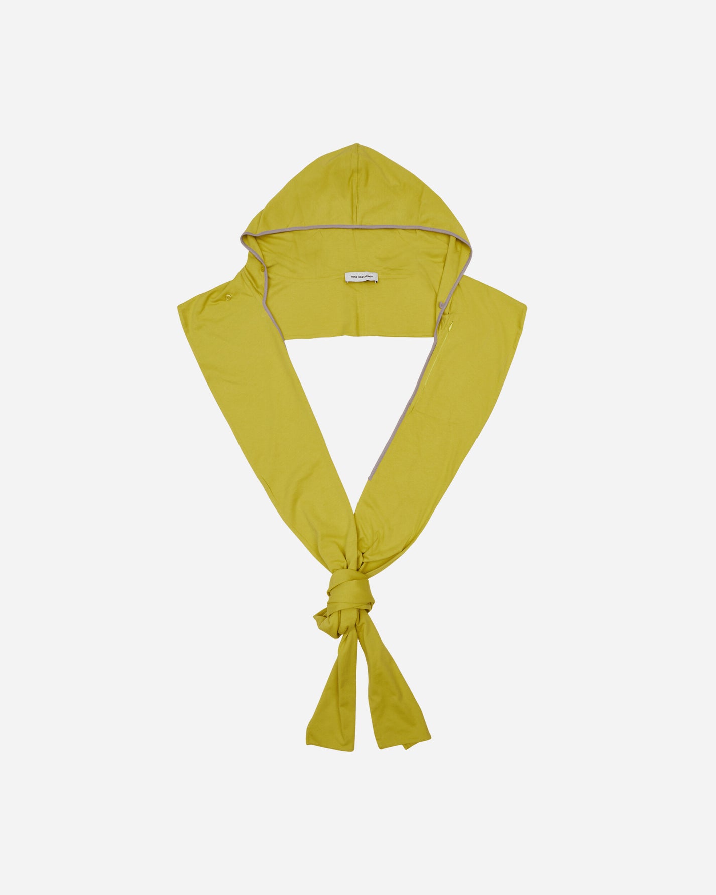 Kiko Kostadinov Ohne Hood Scarf Lime Gloves and Scarves Scarves and Warmneck KKAW24T08 093