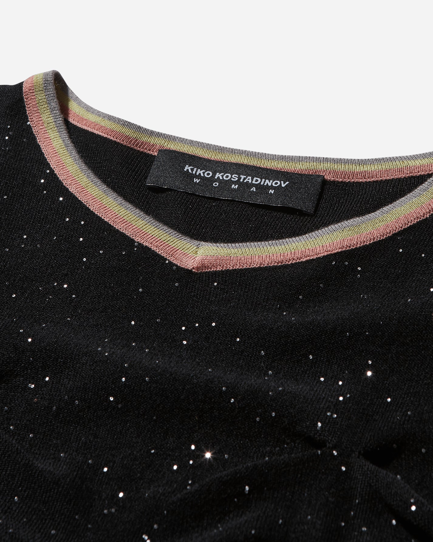 Kiko Kostadinov Wmns Zabriskie Ls Knit Top Starlight Black T-Shirts Longsleeve KKWAW24KN07 86