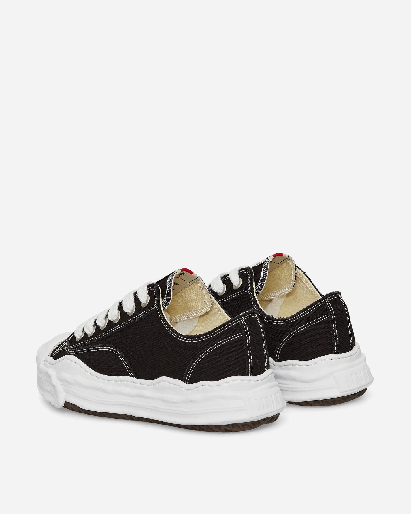 Maison MIHARA YASUHIRO Hank / Original Sole Canvas Low-Top Black Sneakers Low A05FW702 BLACK