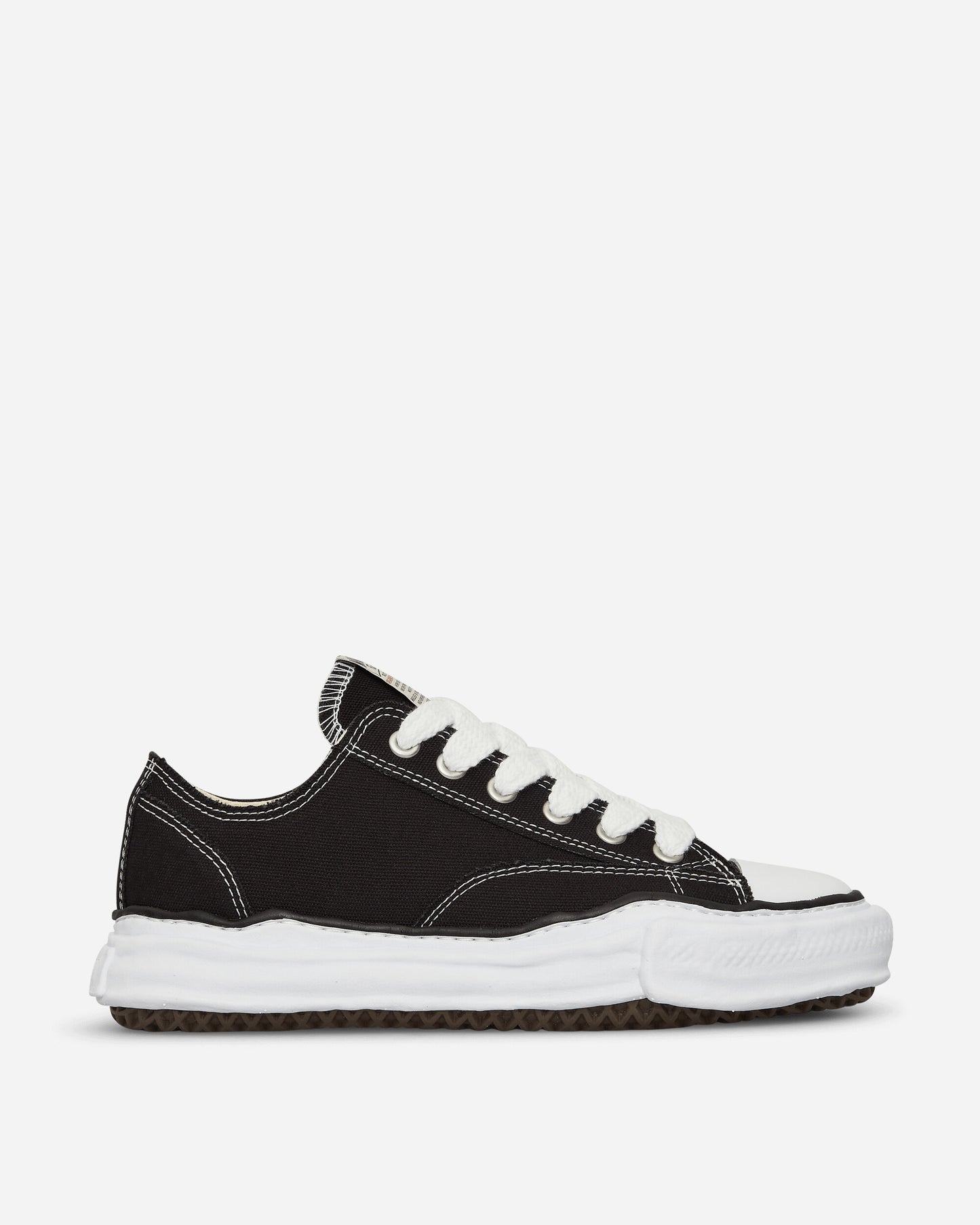 Maison MIHARA YASUHIRO Peterson / Original Sole Canvas Low-Top Sneaker Black Sneakers Low A01FW702 BLACK