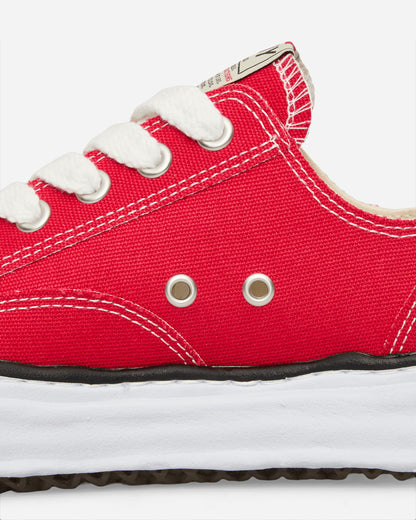 Maison MIHARA YASUHIRO Peterson / Original Sole Canvas Low-Top Sneaker Red Sneakers Low A01FW702 RED