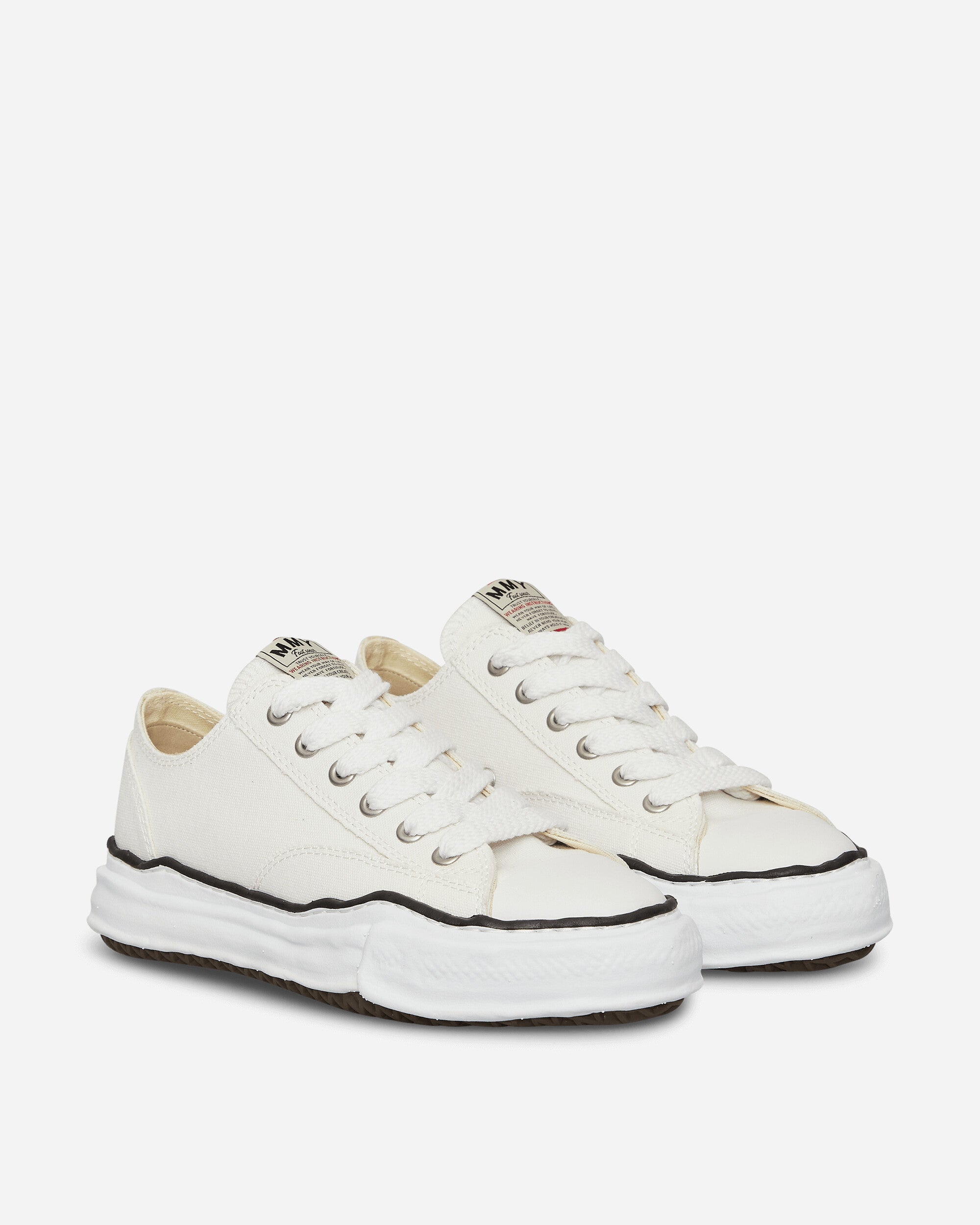 Maison MIHARA YASUHIRO Peterson / Original Sole Canvas Low-Top Sneaker White Sneakers Low A01FW702 WHITE