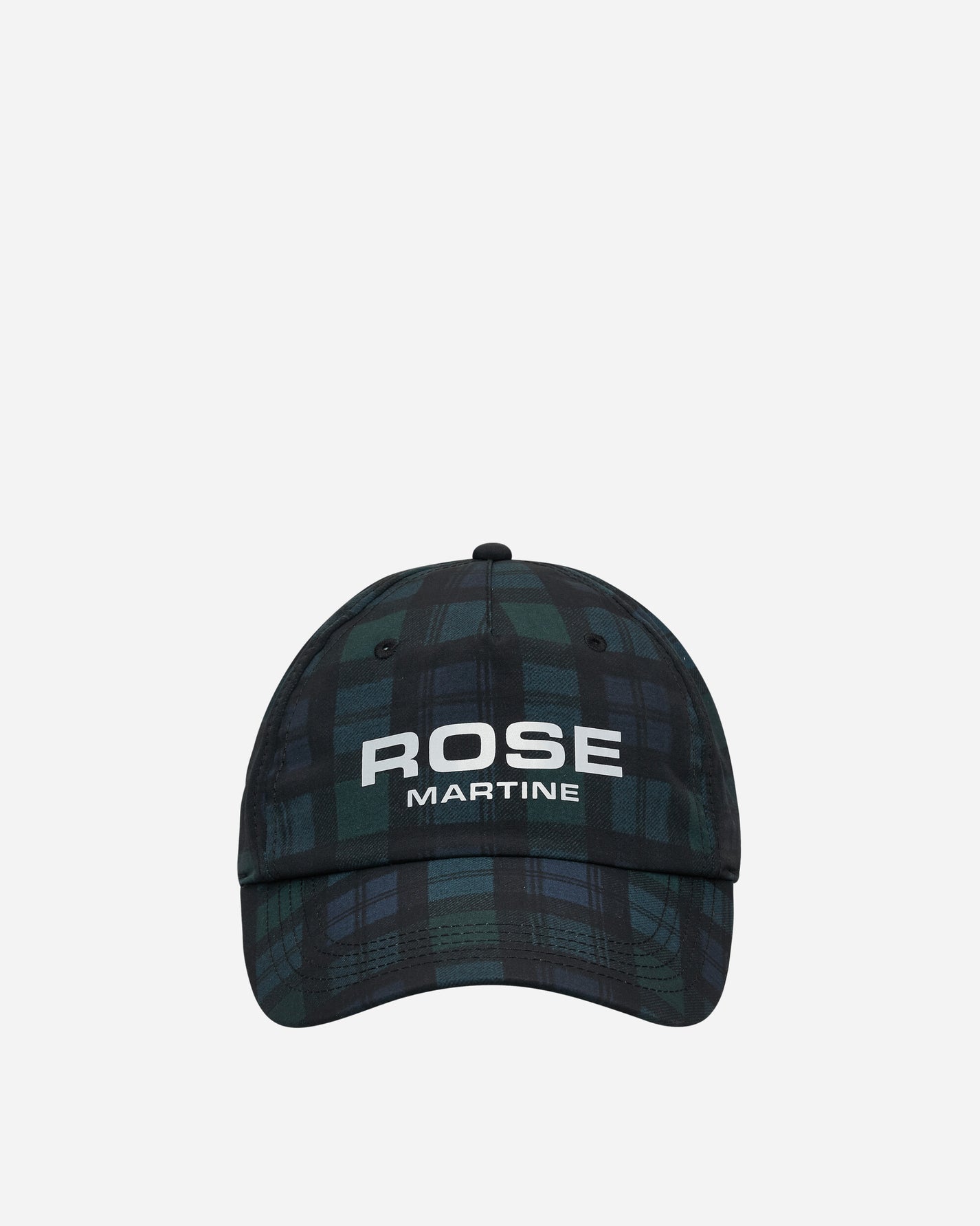 Martine Rose Nylon Cap Black Tartan Hats Caps 1198WP11024