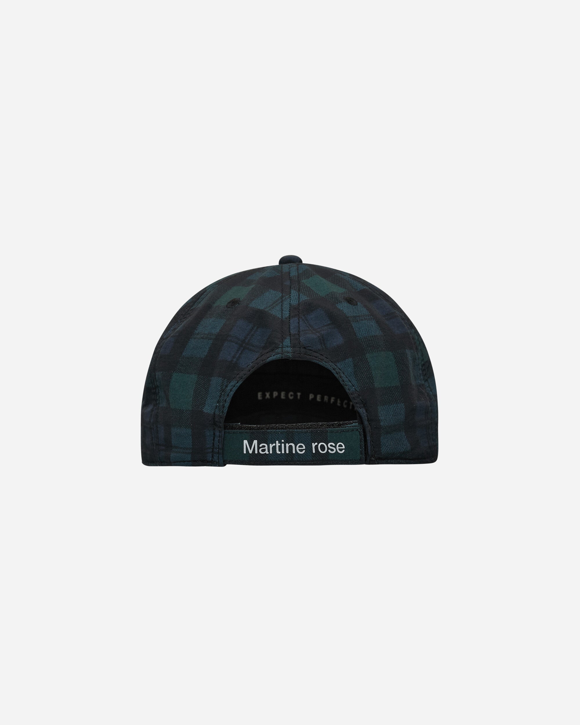 Martine Rose Nylon Cap Black Tartan Hats Caps 1198WP11024