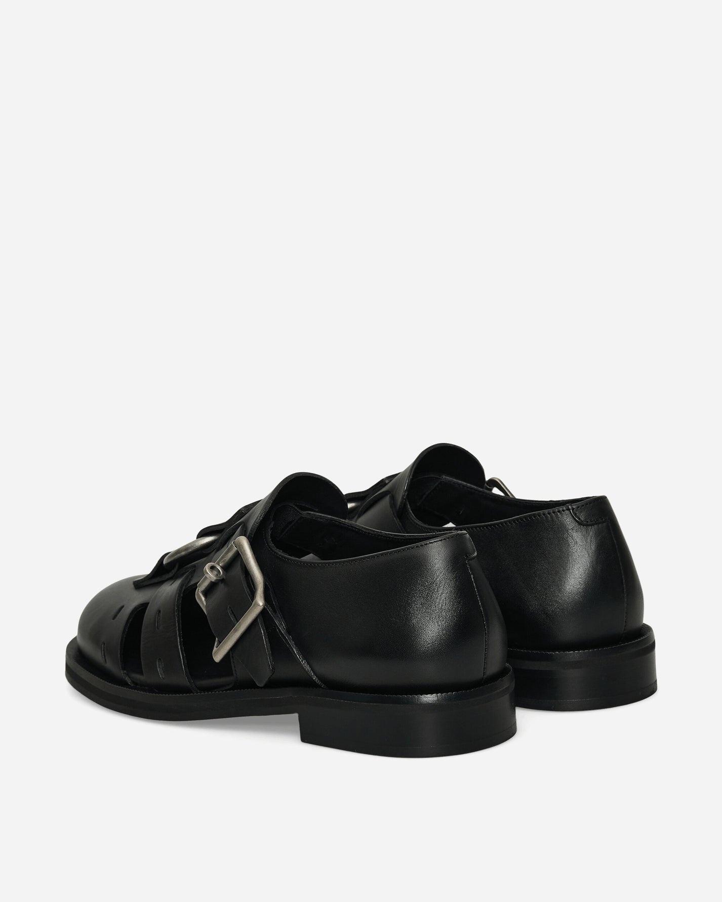 Martine Rose Bondage Belt Sandal Black Classic Shoes Flat Shoes 1062MLP16001