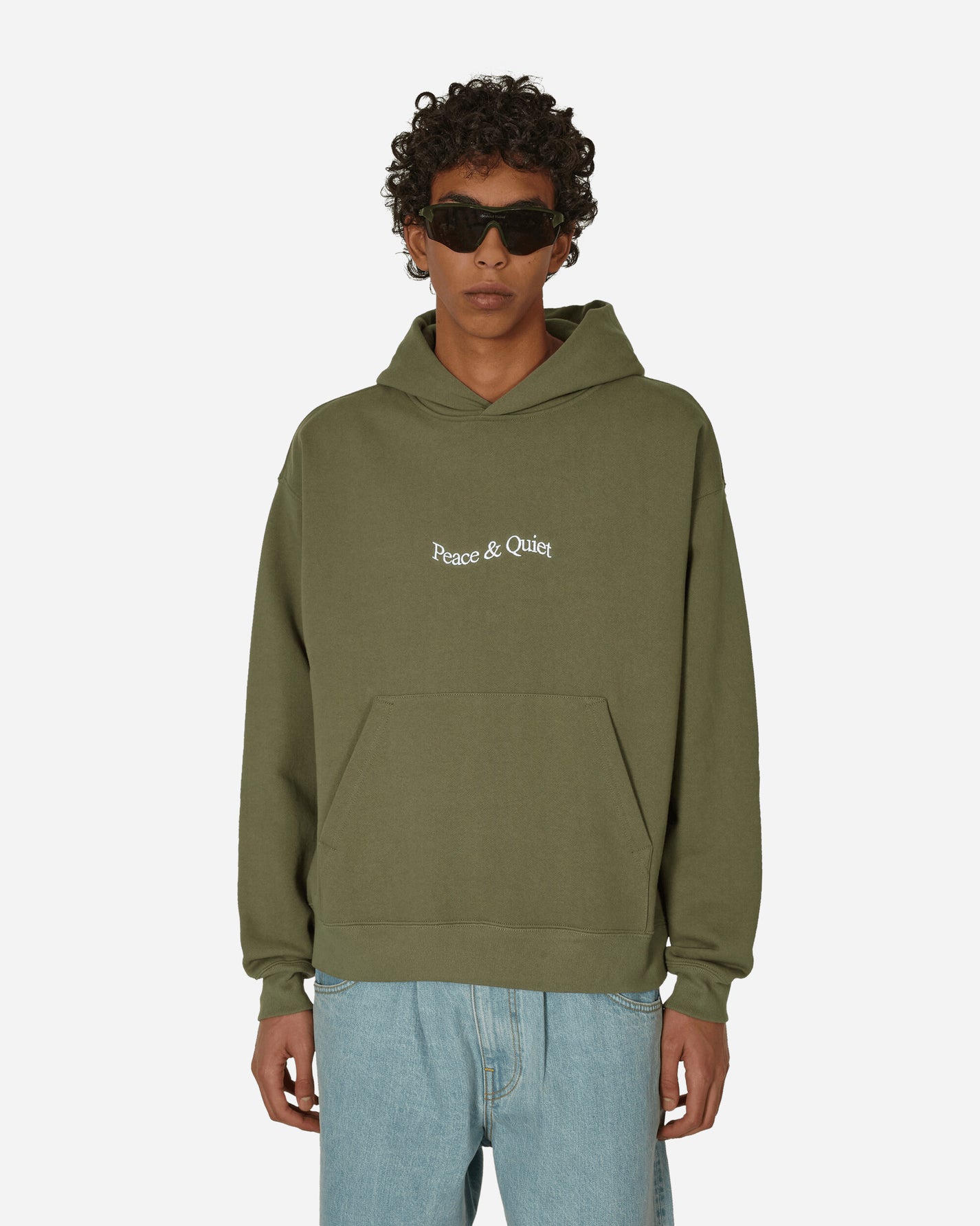 Museum of Peace & Quiet Wordmark Hoodie Olive Sweatshirts Hoodies MOPQ-FW23-13 1