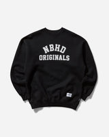 Neighborhood Basic Sweat Shirt Ls Black Sweatshirts Crewneck 242UWNH-CSM01 BK