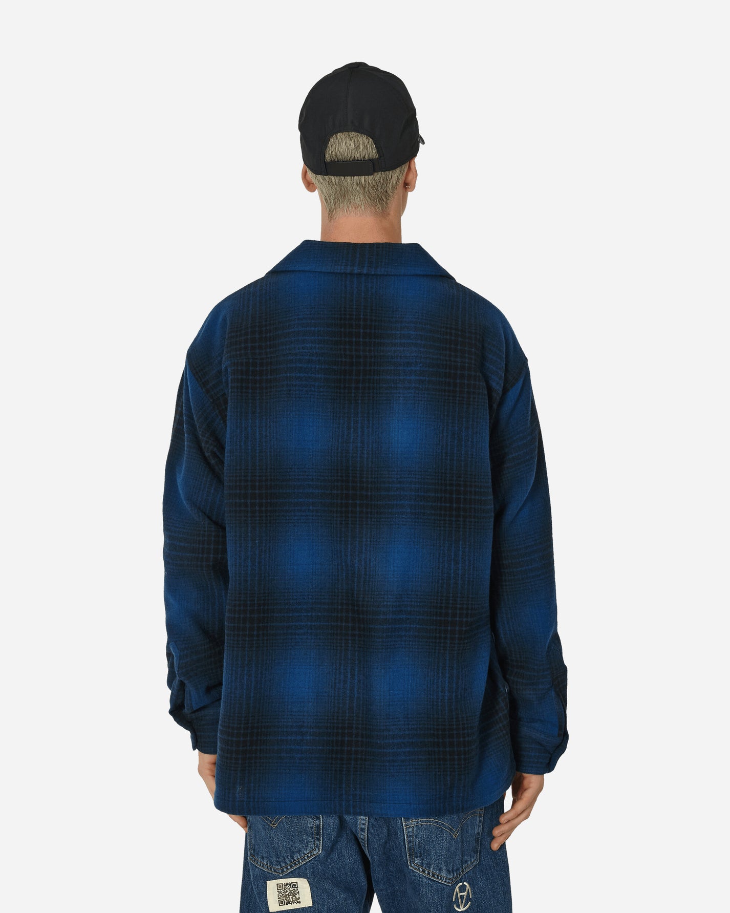 Neighborhood Wool Hombre Check Shirt Ls Blue Shirts Longsleeve Shirt 232BENH-SHM03 BL