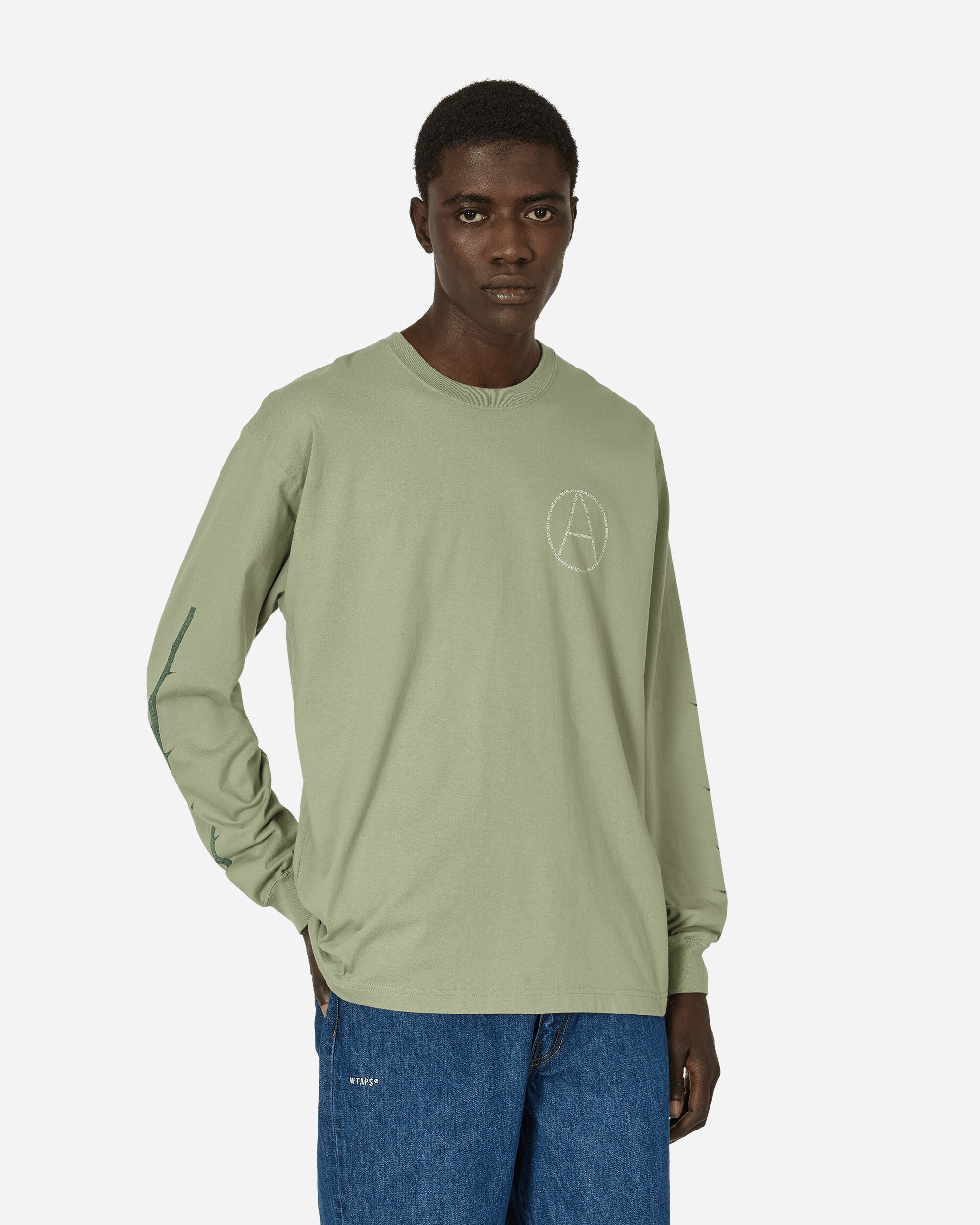 Neighborhood Tee Ls-1 Sage Green T-Shirts Shortsleeve 241PCNH-LT13 SG