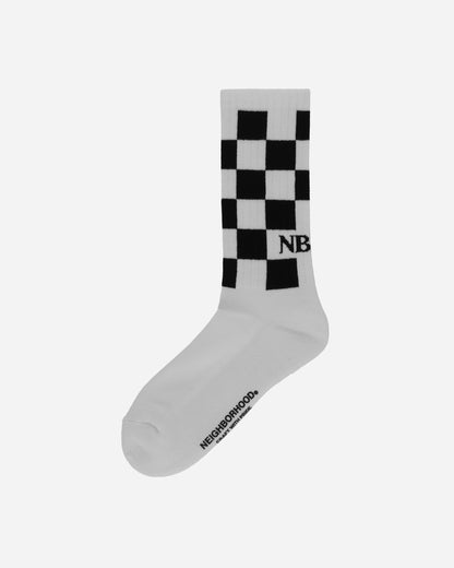 Neighborhood Checker Socks White Underwear Socks 242WINH-UWM01 WH