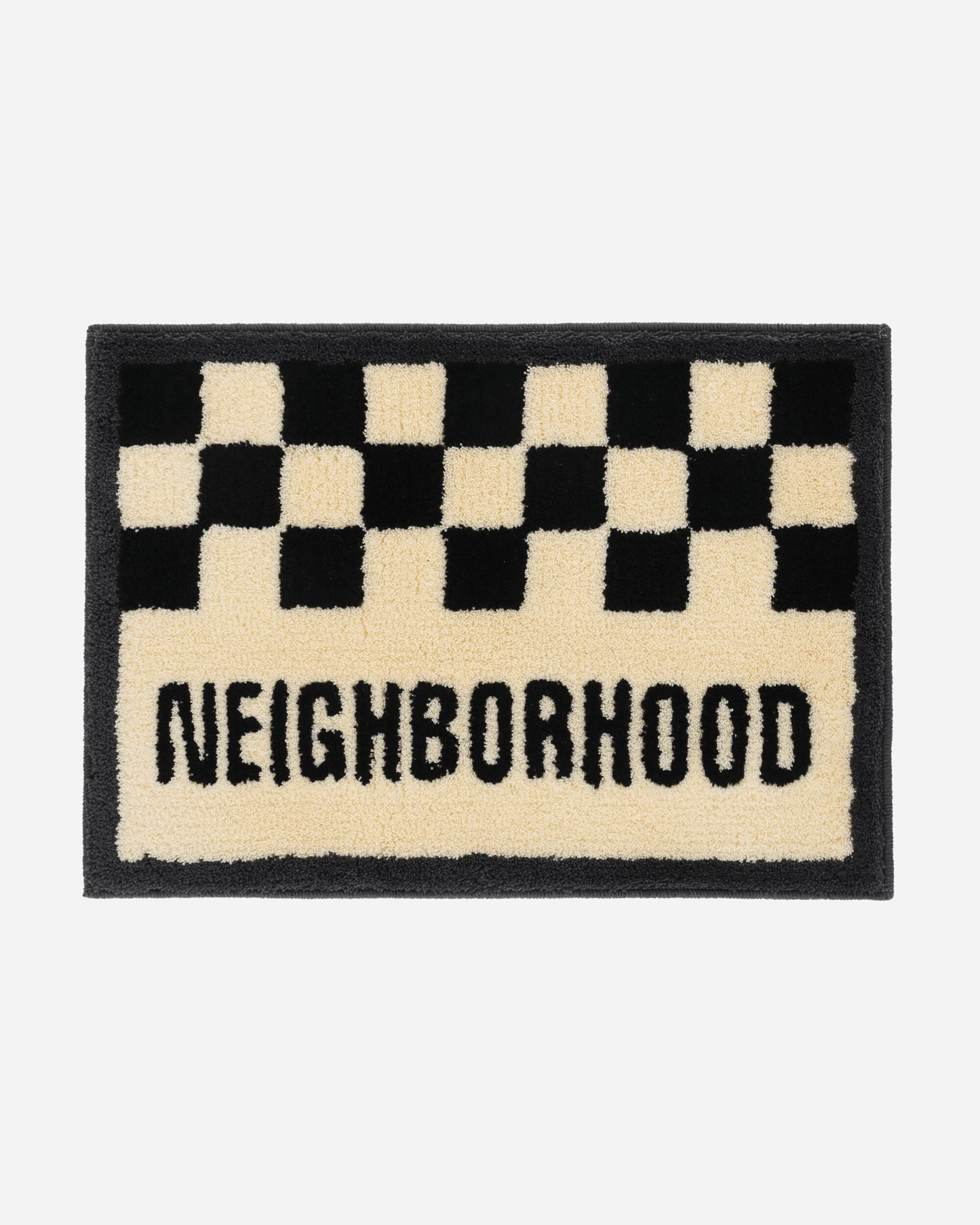 Neighborhood Nh X Gallery 1950 . Checker Rug Mat Black Textile Rugs 242RFGNN-AC01 BK