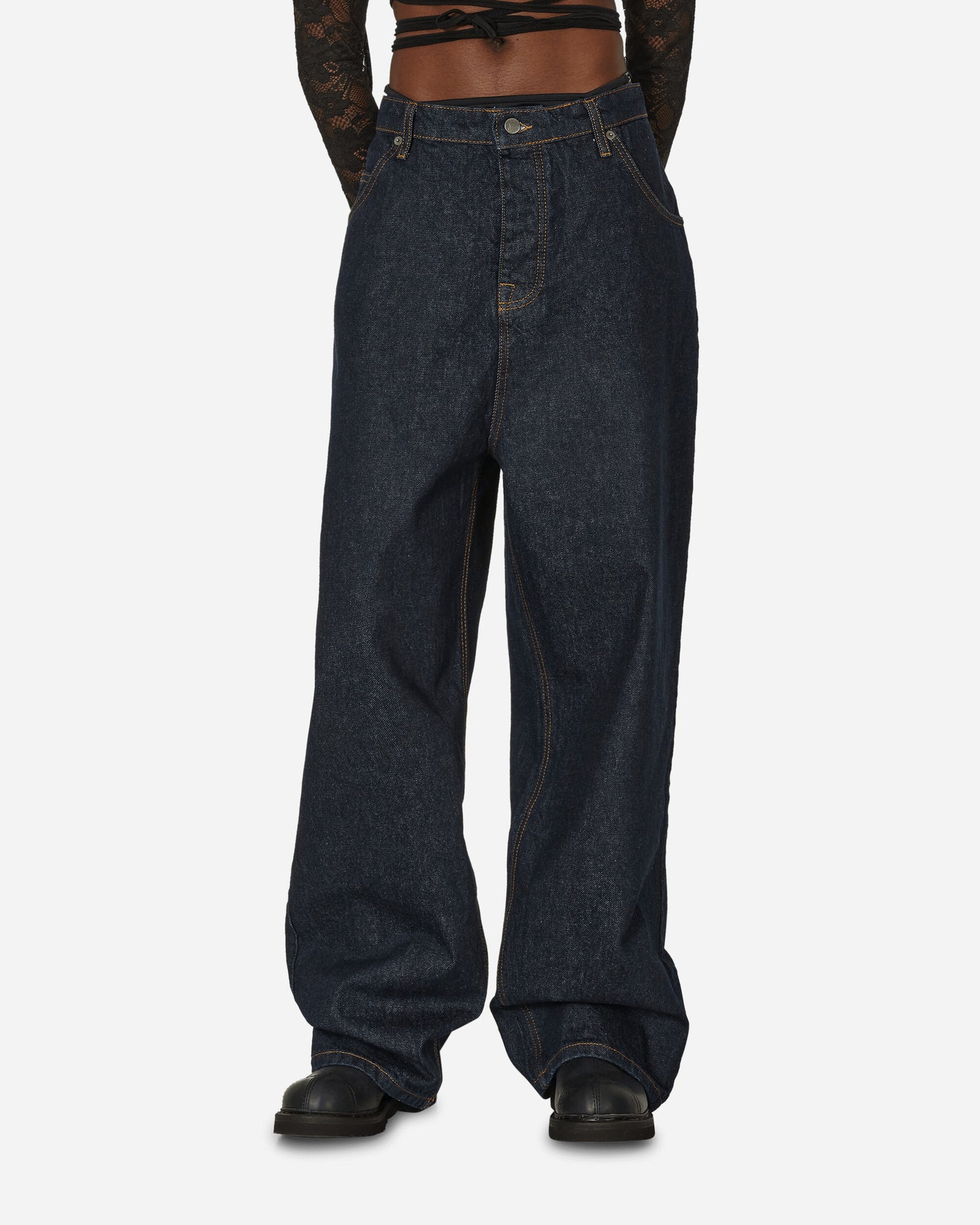 Nii Hai Wmns The Exclusive Baggy Jeans Indigo Pants Denim TRS-BDBJ-INDE INDE