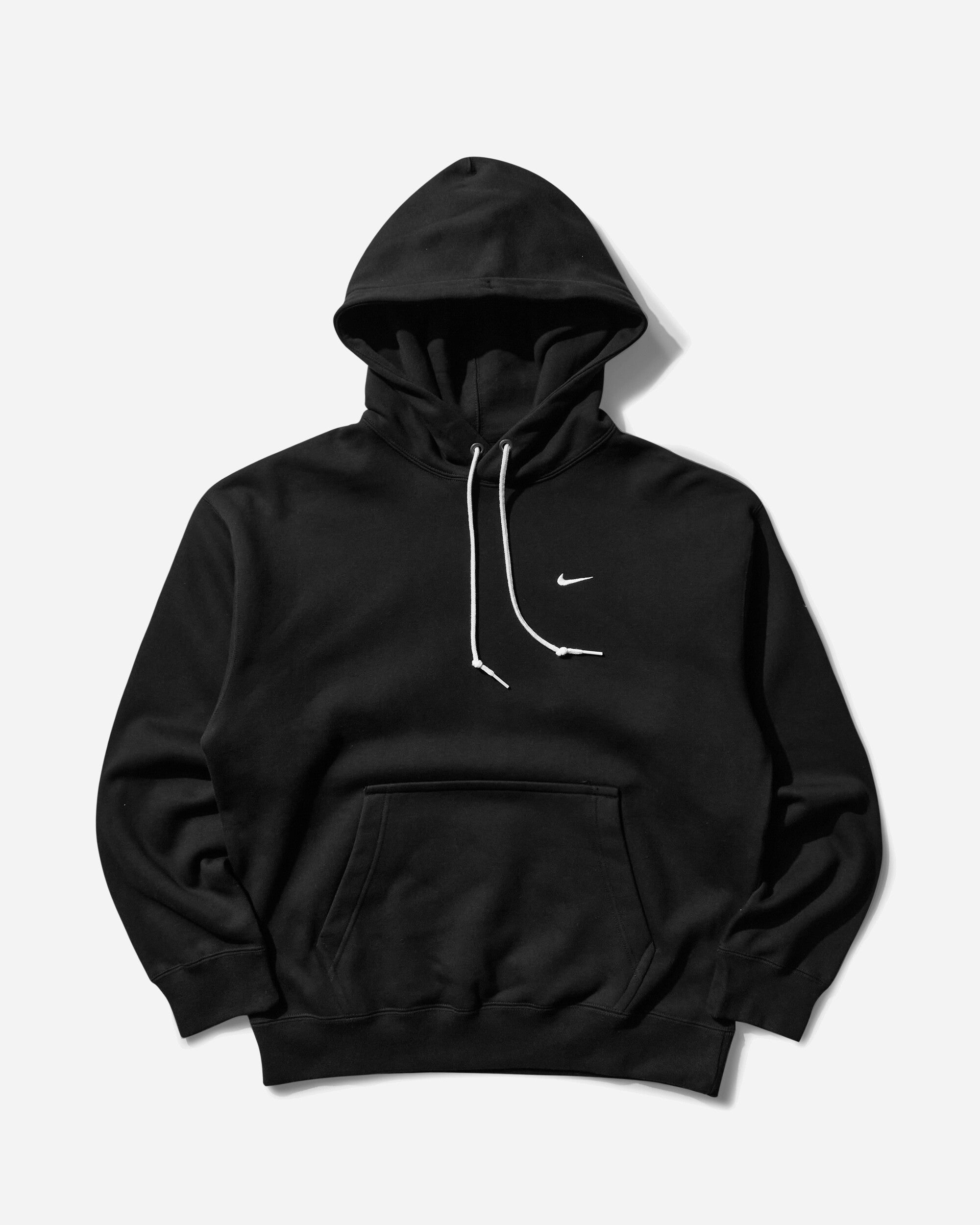 Nike M Nk Solo Swsh Flc Po Hoodie Black/White Sweatshirts Hoodies DX1355-010