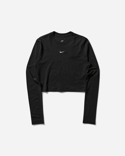 Nike Wmns W Nsw Nk Chll Knt Ls Crp Black/White T-Shirts Longsleeve HF5322-011