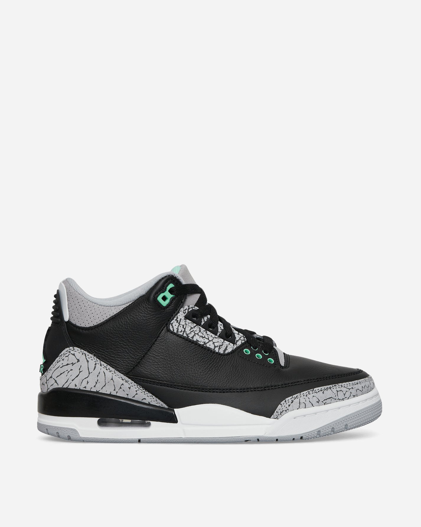 Nike Jordan Air Hordan 3 Retro (Gs) Black/Green Glow/Wolf Grey Sneakers Low DM0967-031