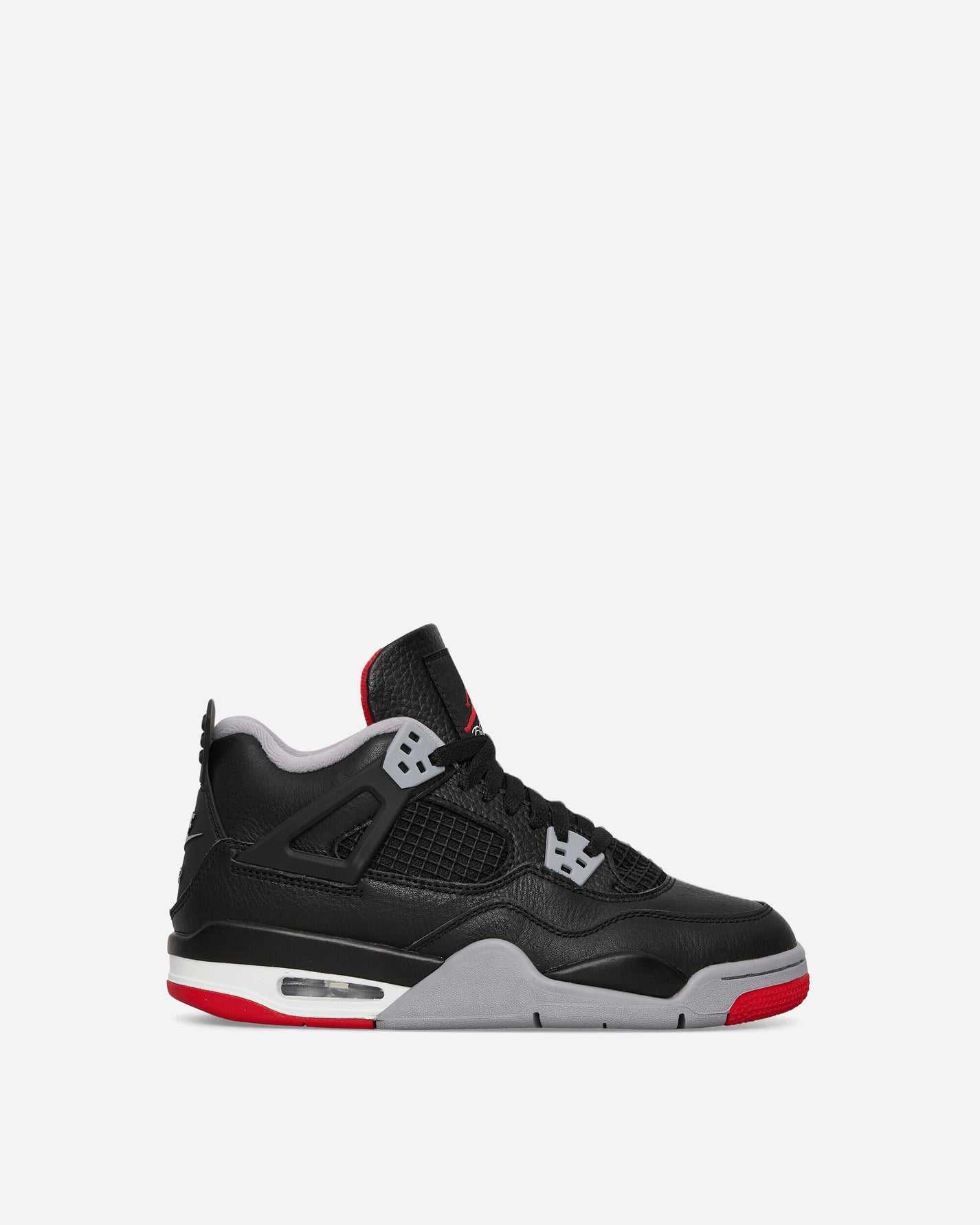 Nike Jordan Air Jordan 4 Retro (Gs) Black/Fire Red Sneakers Mid FQ8213-006