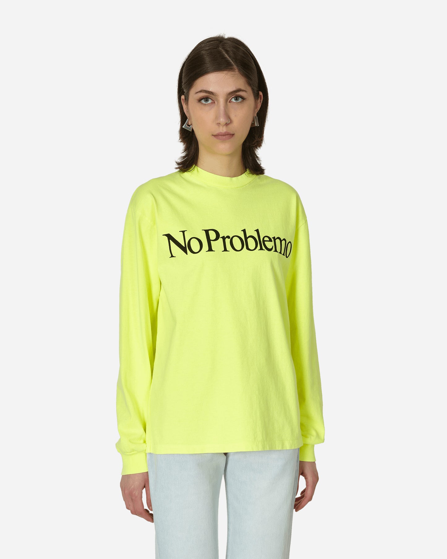No Problemo No Problemo Fluoro Ls Tee Fluoro Yellow T-Shirts Longsleeve NPAR00621 YELLOW