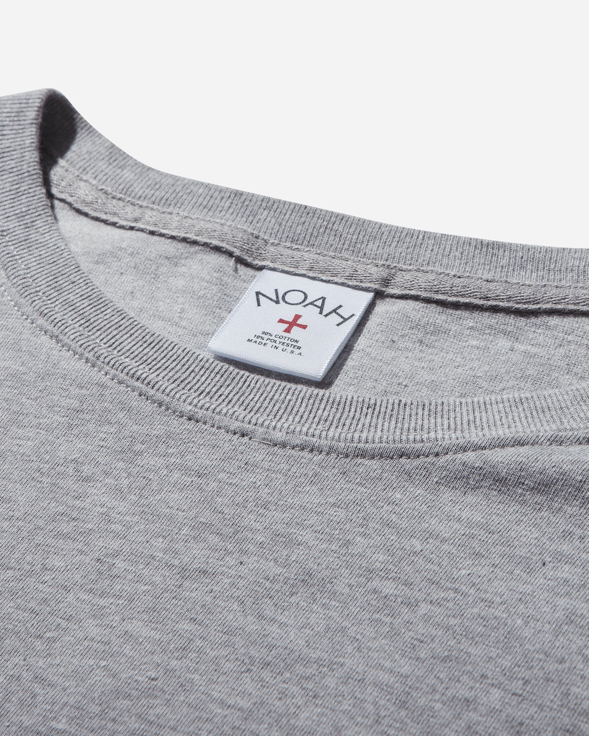 Noah Core Logo Pocket Tee Heather Grey T-Shirts Shortsleeve PT1NOAH HGY