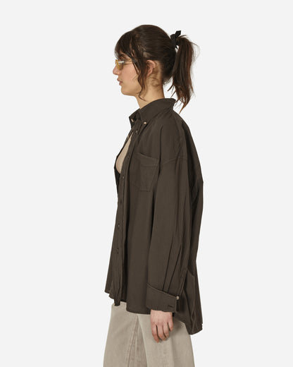 Our Legacy Borrowed Bd Shirt Faded Brown Cotton Voile Shirts Longsleeve Shirt M2242BB 001