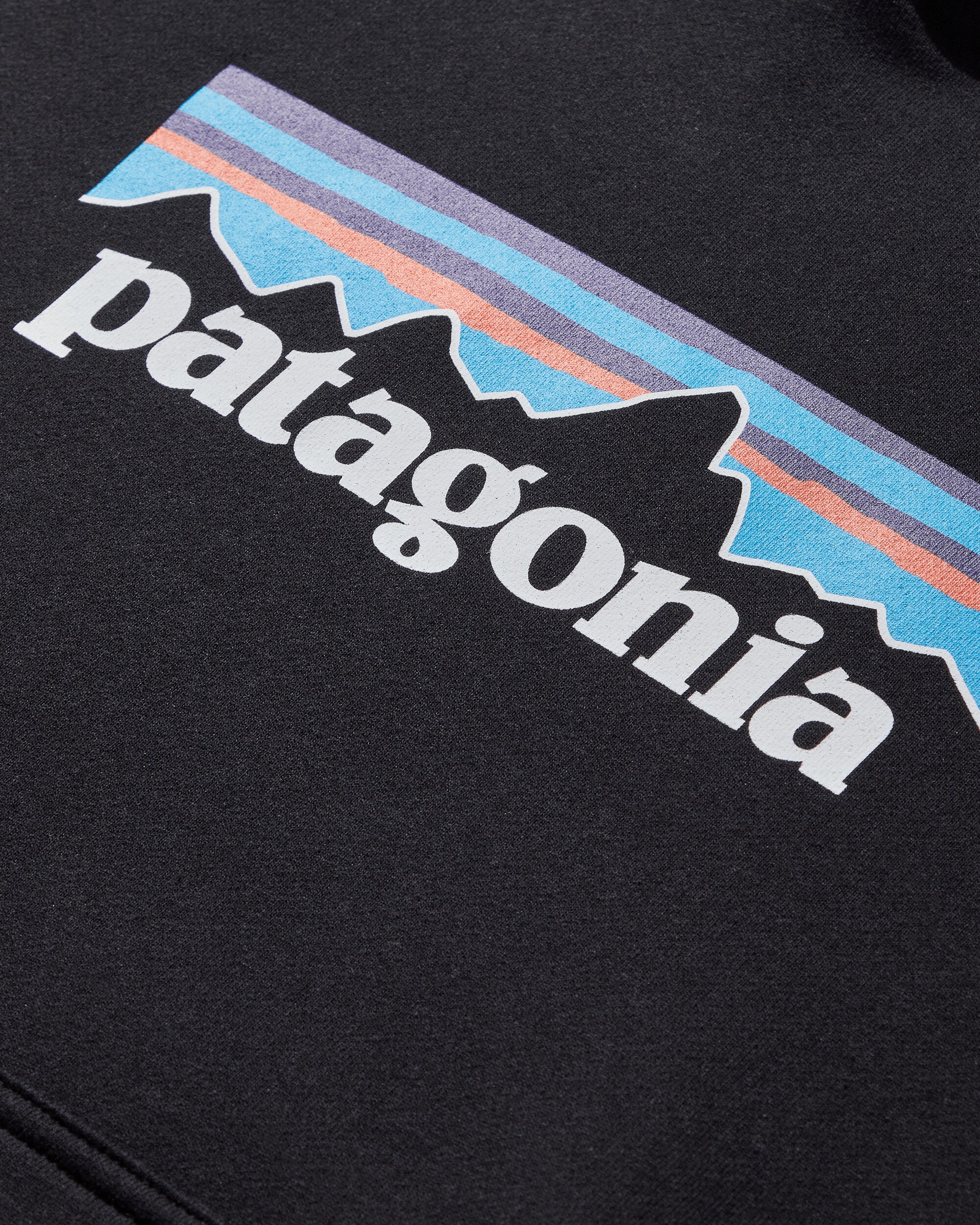 Patagonia P-6 Logo Uprisal Hoody Black Sweatshirts Hoodies 39622 BLK