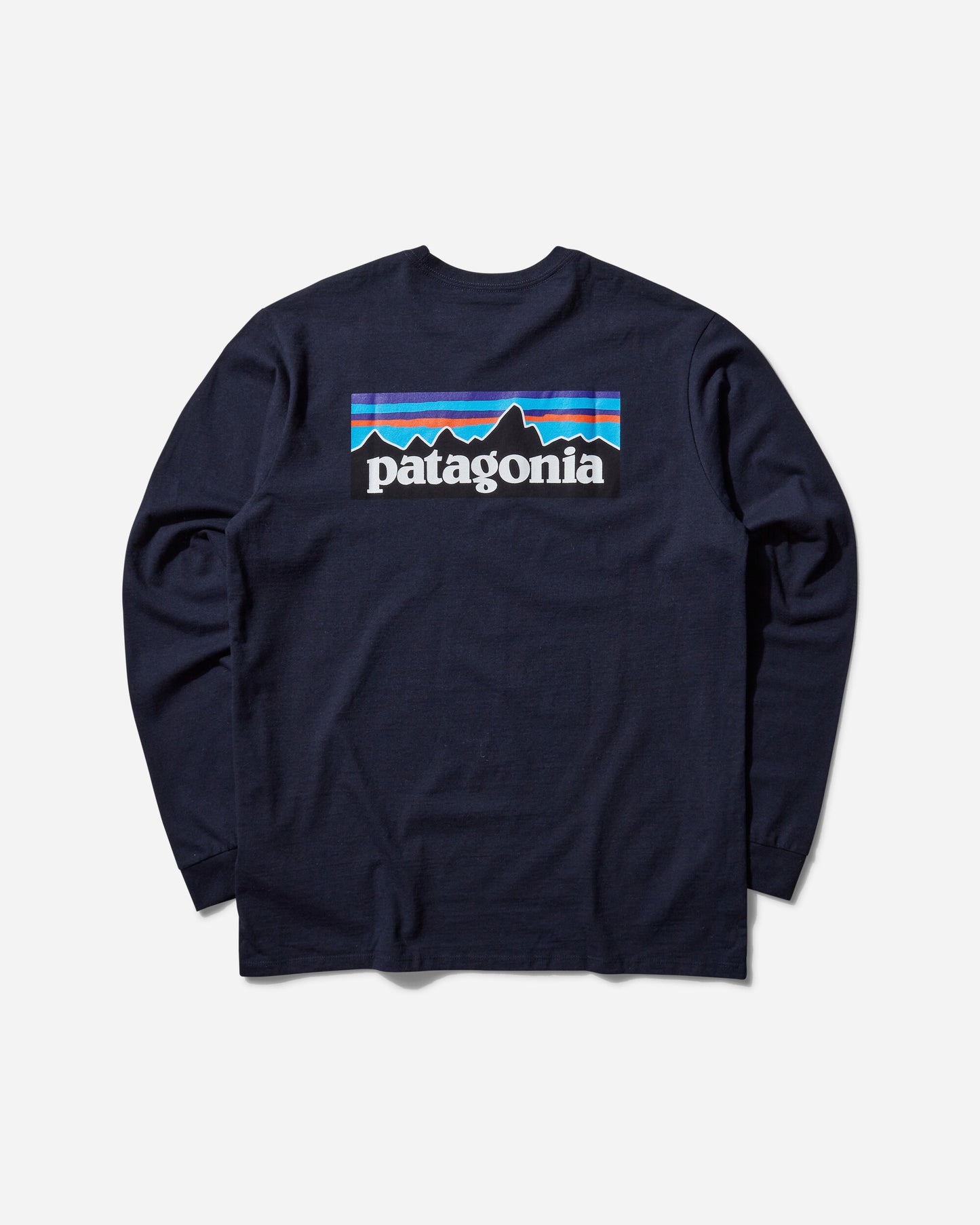 Patagonia M'S L/S P-6 Logo Responsibili-Tee New Navy T-Shirts Longsleeve 38518 NENA