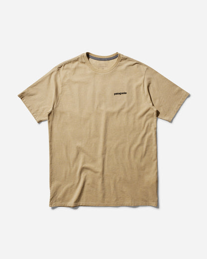 Patagonia M'S P-6 Logo Responsibili-Tee Beeswax Tan T-Shirts Shortsleeve 38504 BWX