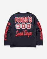 Public Possession Fonzo Longsleeve Navy Blue T-Shirts Longsleeve PPMODA24-114  1