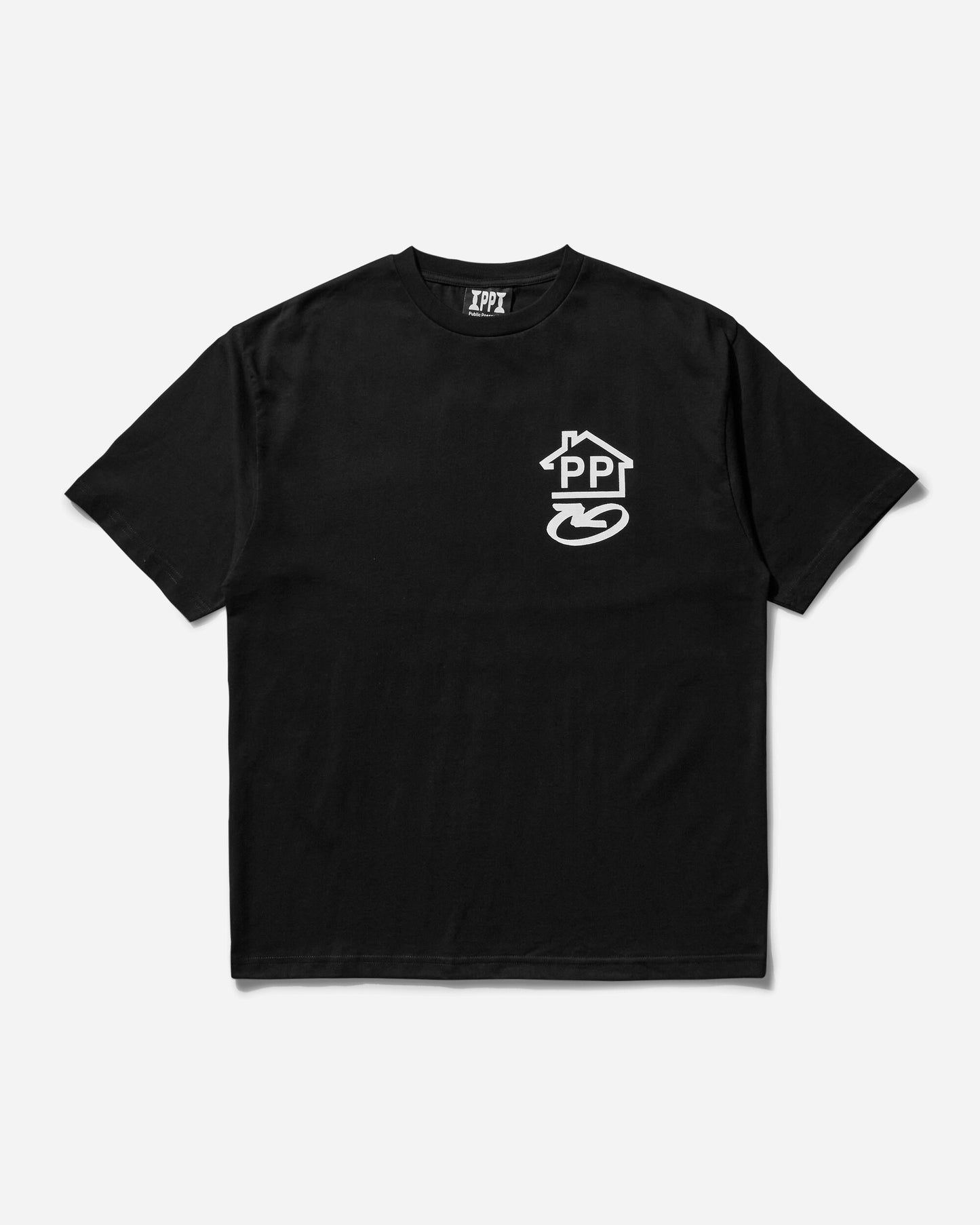 Public Possession P.P. Logistik T-Shirt Anthracite Black T-Shirts Shortsleeve PPMODA24-105  1