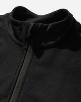 ROA Heavy Half Zip Black Sweatshirts Crewneck RBMW0334FA241 BLK0001