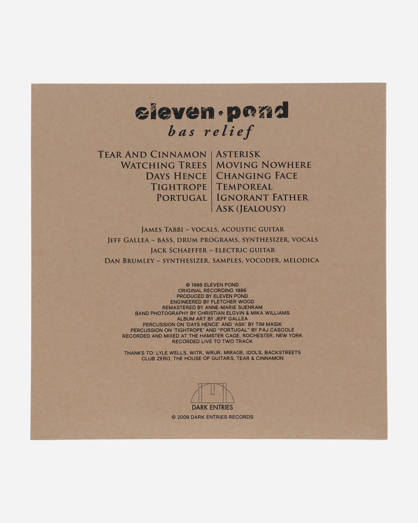 Rush Hour Eleven Pond-Bas Relief Multicolor Music Vinyls DE001 1